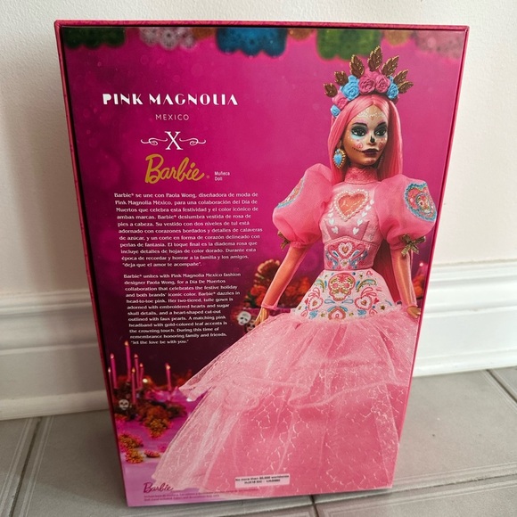 Nwt Barbie 2023 Día De Muertos x Pink Magnolia Doll Limited Edition HTF - Picture 11 of 16